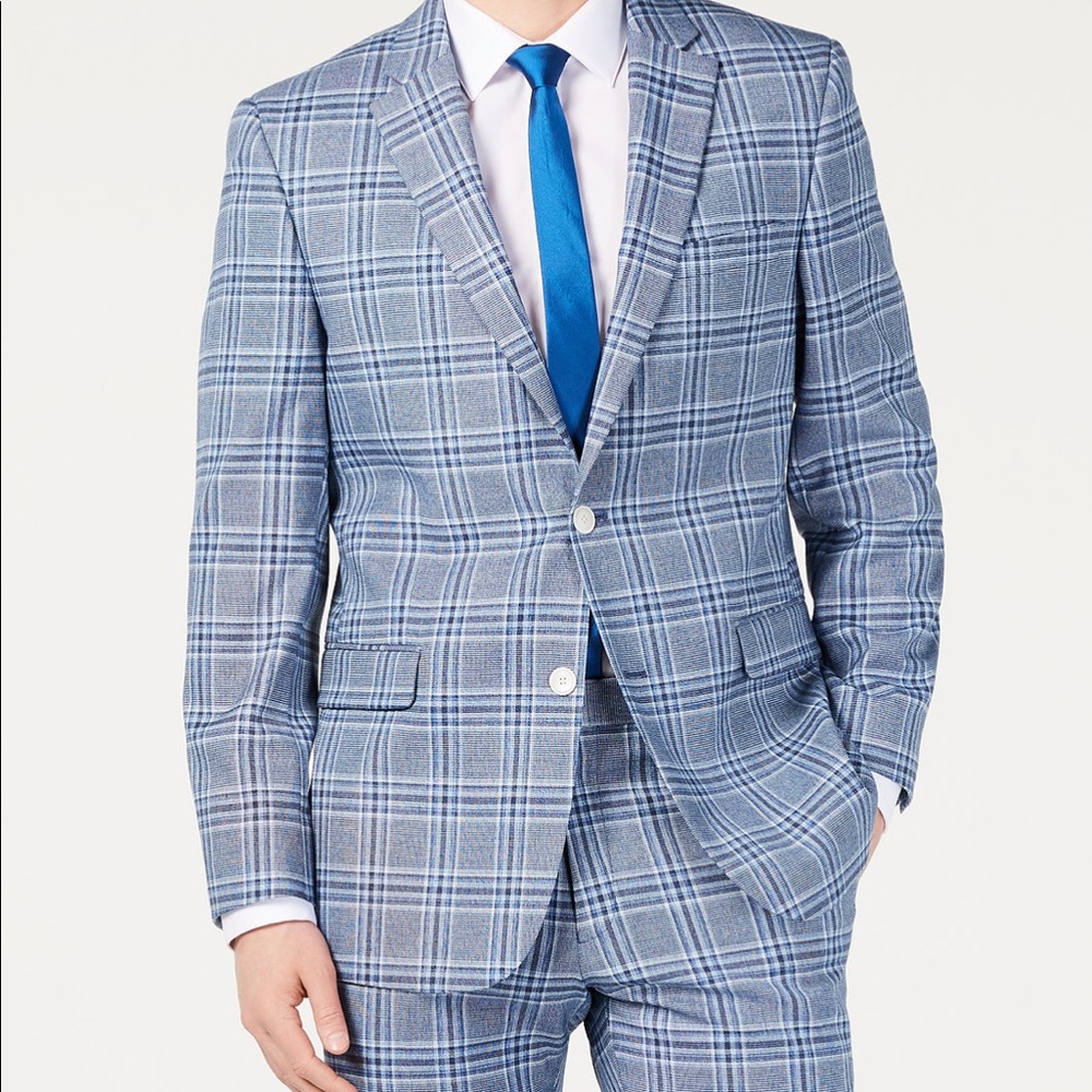 Men’s Tommy Hilfiger Athletic Cut Plaid Jacket